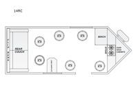 Glacier Ice House 14RC Floorplan Image