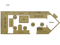 Glacier Ice House 17SP Floorplan Image