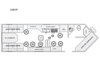 Glacier Ice House 24EXP Floorplan Image