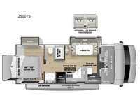 Sunseeker Classic 2500TS Floorplan Image