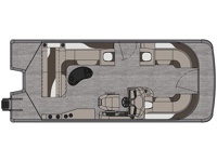 LSZ - 21 FT Cruise Rear Bench Floorplan Image