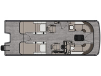 LSZ - 23 FT Rear Lounger Floorplan Image