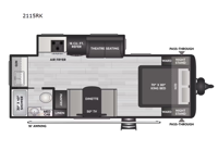 Coleman Legacy 2115RK Floorplan Image