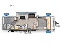 Cherokee Grey Wolf 26KF Floorplan Image