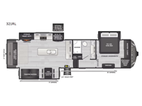 Alpine Avalanche Edition 321RL Floorplan Image