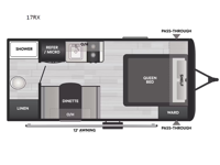 Coleman Light 17RX Floorplan Image