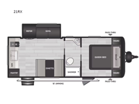 Coleman Light 21RX Floorplan Image