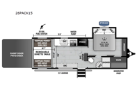 Cherokee Wolf Pack 26PACK15 Floorplan Image