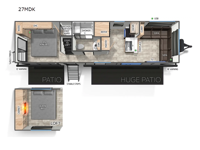 Cherokee Timberwolf 27MDK Floorplan Image