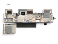 Cherokee Timberwolf 39HS Floorplan Image