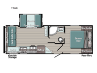 Kingsport Ultra Lite 236RL Floorplan Image