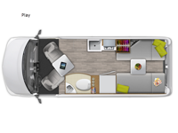 Roadtrek Play Floorplan Image