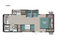 Kingsport Ultra Lite 240RK Floorplan Image