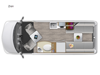 Roadtrek Zion Floorplan Image