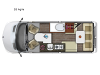 Roadtrek SS Agile Floorplan Image