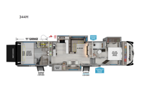 Momentum M-Class 344M Floorplan Image