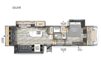 Cardinal 32LIVE Floorplan Image