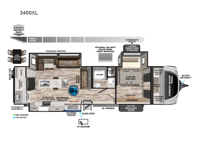 Vibe 3400XL Floorplan Image