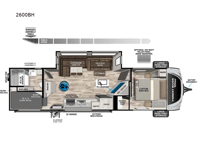 Vibe 2600BH Floorplan Image