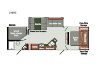 Envision Signature Series 28BBS Floorplan Image
