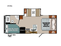 Envision Signature Series 25CBQ Floorplan Image