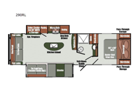 Envision Luxury Series 290RL Floorplan Image