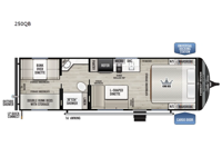 Della Terra 250QB Floorplan Image