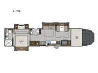 Renegade Classic 41CRB Floorplan Image