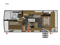 Creek Side Mountain Series 19CK Floorplan Image