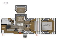 Creek Side Titanium Series 19MKS Floorplan Image