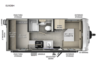 Flagstaff E-Pro E19DBH Floorplan Image