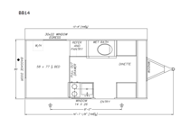 Big Buggy BB14 Floorplan Image