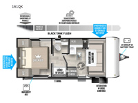 Salem FSX 161QK Floorplan Image