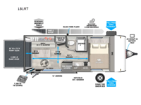 Salem FSX 181RT Floorplan Image