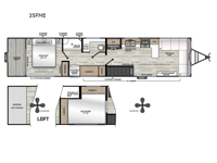 Catalina Destination Series 35FME Floorplan Image