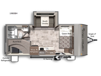 Aspen Trail Mini 1980BH Floorplan Image