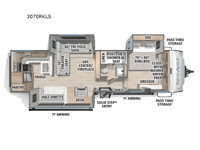 SolAire 3070RKLS Floorplan Image