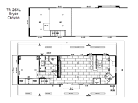 Timber Ridge TR-264L Bryce Canyon Floorplan Image