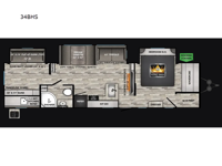 Cruiser Aire 34BHS Floorplan Image