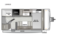 EVO Camping Edition 158FBCE Floorplan Image