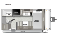 EVO Camping Edition 158FBCE Floorplan Image