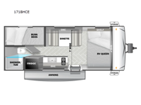 EVO Camping Edition 171BHCE Floorplan Image