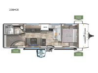 Puma Camping Edition 23BHCE Floorplan Image