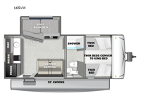 EVO Select 165VW Floorplan Image