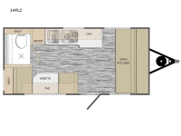Rove Lite Classic 14FLC Floorplan Image