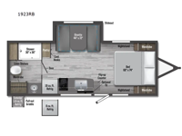 M-Series 1923RB Floorplan Image