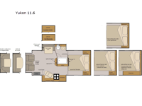 Host Campers Yukon 11.6 Floorplan Image