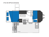 XT Expedition Series XT15-4E Off-Grid Extreme Floorplan Image