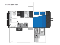 XT Expedition Series XT16HR East West Floorplan Image