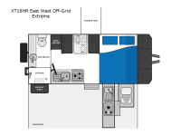 XT Expedition Series XT16HR East West Off-Grid Extreme Floorplan Image